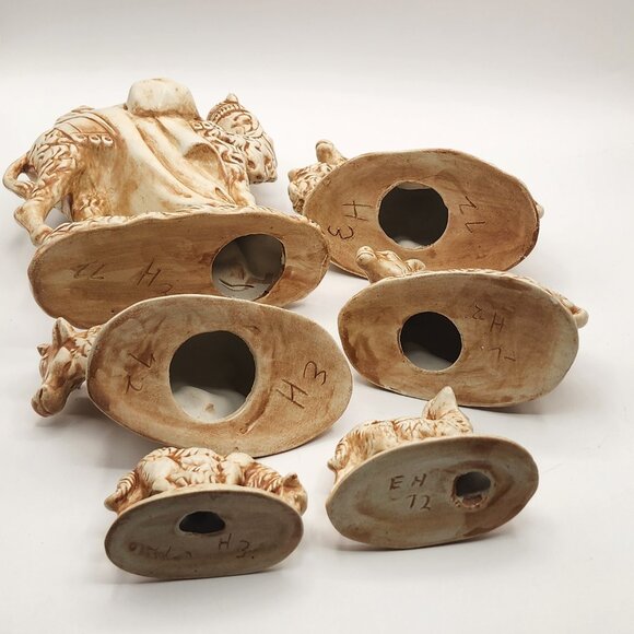 Vtg. Atlantic Mold Co. Hand Painted Set of 6 Animals Replacements Nativity *Pics - Picture 11 of 12